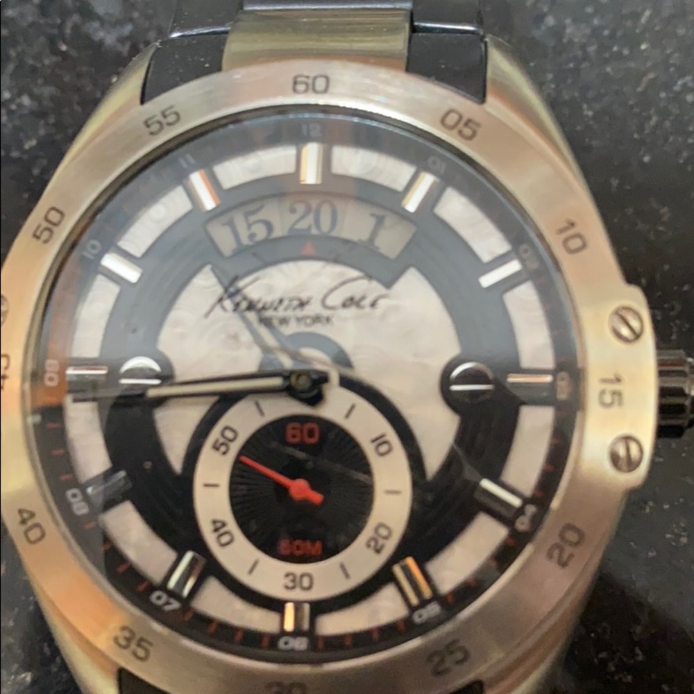 Kenneth Cole pearl face watch